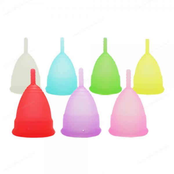 Colorful Health Care Soft Silicone Menstrual Cup 1PC Size S L for Feminine Hygiene