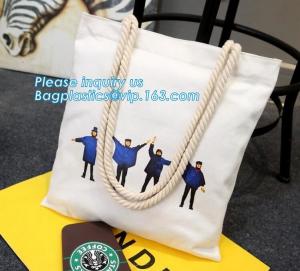 Wholesale Custom beach tote bag women rope handle print canvas tote bag wholesale,cheap plain blank canvas tote bag promotional from china suppliers