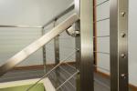 1.35mm Thickness Stainless Steel Stair Railing , SS Wire Balustrade No Welding