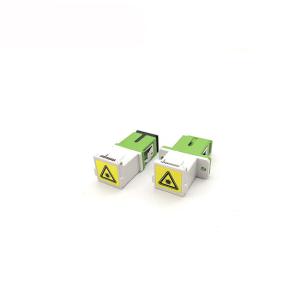 Wholesale Shutter Single Mode optical fibre connectors Simplex Green SC APC Quick Connector from china suppliers