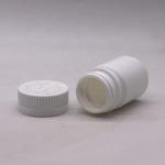 30mL Round Shape PE Plastic Bottle for Medicine Solid Tablet Capsule Storage