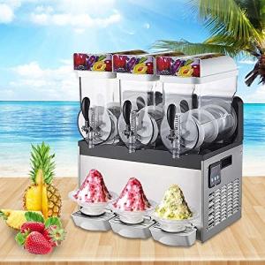 China 15L Three Tank Ice Slush Machine Stainless Steel Body Margarita and Slush Maker on sale