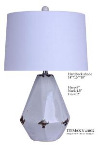 Wholesale Ceramic Base Simple Modern Table Lamp 15*24.75&quot; Drum TC from china suppliers