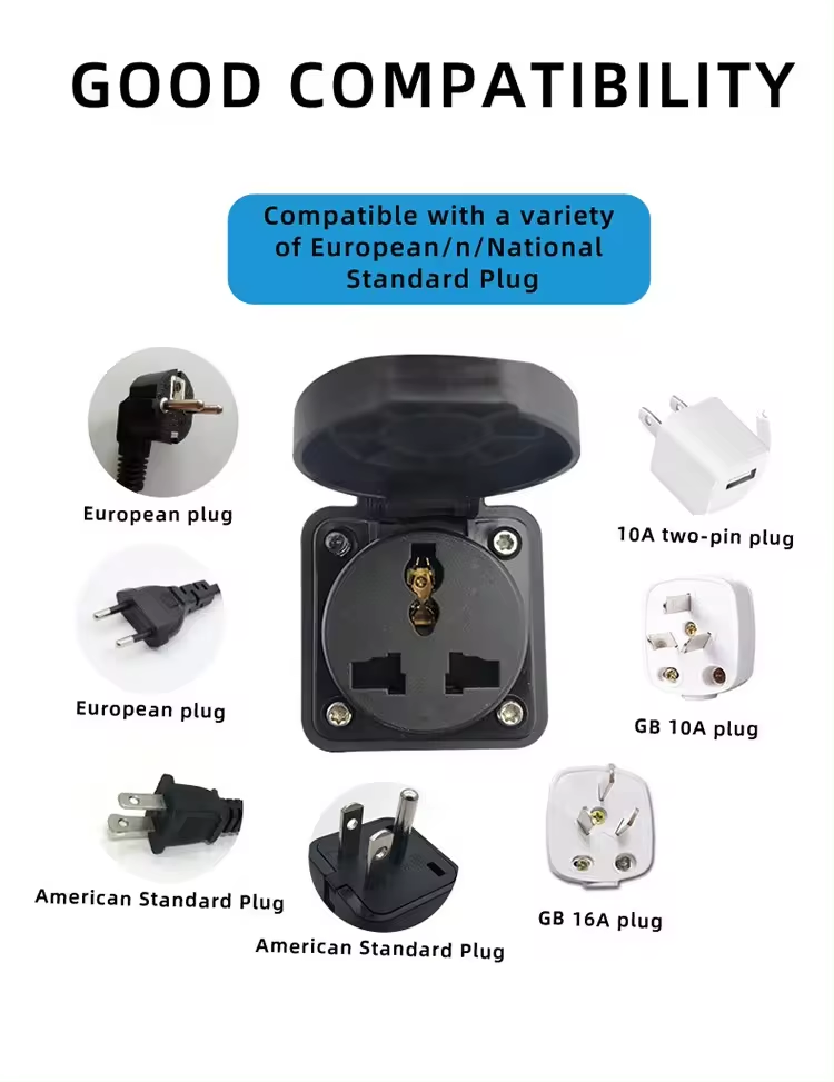 240V Input Voltage IP55 Waterproof V2L Type2 Discharger Car Discharge EV Cable Adapter for Car Charging and Discharge
