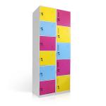 Narrow Edge Easy Assemble Waterproof Multi Doors Metal Storage Locker