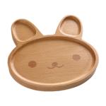Natural Wooden Serving Plates 20x20cm Childred Beech Wooden Platter Tray