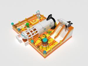 Wholesale Airplane Theme Park Inflatable Bouncy Castle With Slides Jumping Bed from china suppliers