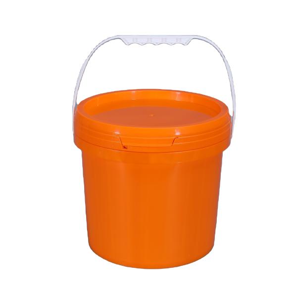 Round Paint Custom Printed Plastic Bucket for Packaging Container Logo