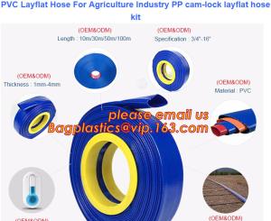Wholesale PVC Layflat Hose For Agriculture Industry PP cam-lock layflat hose kit from china suppliers