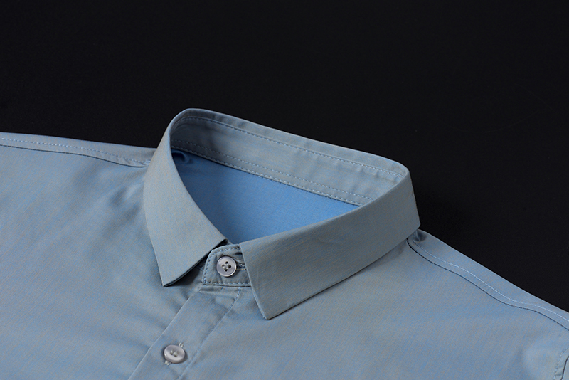 Formal Men's Plus Size Shirt with Viscose Lining and Long Sleeves in Polyester Cotton