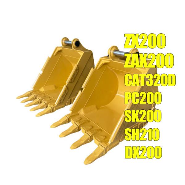 Cat330 Excavator Rock Bucket Q355B MN400 Hardox500 Optional for Excavator