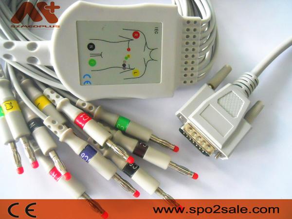 Cardionics 10 Lead ECG Cable For Cardionics Cardio Touch / Cardio Plug EKG