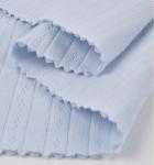 Antibacterial Complete Cotton Natural Gauze Fabric 40S Knit Double Bar Jacquard