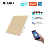 Tuya 3gang Wall Mounted Smart Wi Fi Switch Grey Type 86 European Standard With