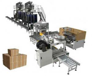 China Electric Multi Packing Machine Automatic Case Packing And Robot Palletizer Machine Line on sale