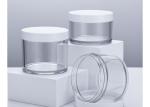 Refillable 250ml Cream Jar , Clear Plastic Pet Jars Heat Resistance