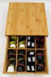 Eco Friendly Bamboo Storage Box Wooden Coffee Box 30x30x10cm Delicate Appearance