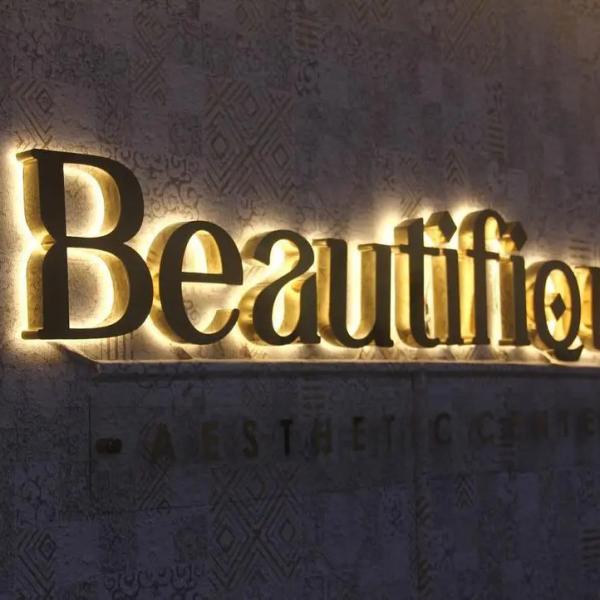 28 C Brushed Metal 3D Logo Sign for Custom Advertising of Indoor and Outdoor