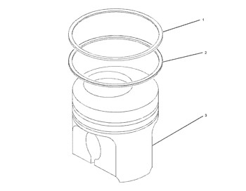 2W1709 Ring G Engine 2W-1709 Ring 1723280 Body As Piston Cylinder Liner 172-3280 2W4831 Piston Engine 2W-4831 R
