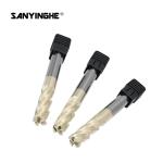 Hrc63 CNC Solid Carbide End Mills R1.0 10mm 12mm 4 Flute Corner Radius Cutting
