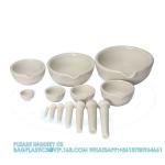 Porcelain Mortar & Pestle Set, 9oz (275ml) - Unglazed Grinding Surface -