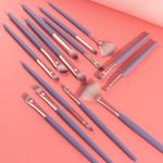 Aluminum Ferrule 15 Pc Makeup Brush Set Private Label Makeup Brushes For