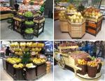 Wooden Fruit And Vegetable Rack 4 Layers Light Duty 50-100kg Load Capacity Per
