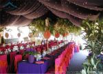 Colorful Decoration Canopy 20m * 20m Clear Span Structure Tent For Party Banquet