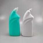 600Ml Empty Hdpe Plastic Toilet Cleaner Bottle For Liquid Detergents With Custom