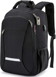 Wholesale Travel Laptop Backpack, Business Backpack Anti-Theft with USB Charging Port Password Lock, Durable Water Resistant from china suppliers
