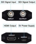 RG-59 Cable 24V F970 D28S Battery 100M SDI To HDMI Audio Video Converter