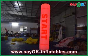China 3m Height Inflatable Lighting Decoration Led Pillar Cube Column Printed on sale