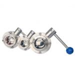 1"-6" Port Size Stainless Steel Tri Clamp Ferrule Butterfly Valve for Sanitary