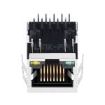 LPJG0887GENL 10/100/1000 Base-T 10P8C RJ45 Female Connector Tab Down Green