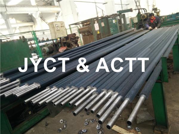 SA213 T11 Steel Helical Spiral Fin Tube For Fired Heaters / Power Plant Boiler