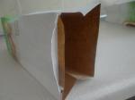 Double layers flat bottom paper bag making machine for flour, grocery, food