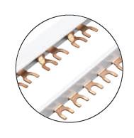 Wholesale RCCB Electrical Terminal Bus Bar 1m Length Breaker Panel Bus Bar E-CU-F25 from china suppliers
