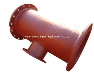 China DN1000x800x1000mm Ductile Iron Pipe Fitting All flanged tee on sale