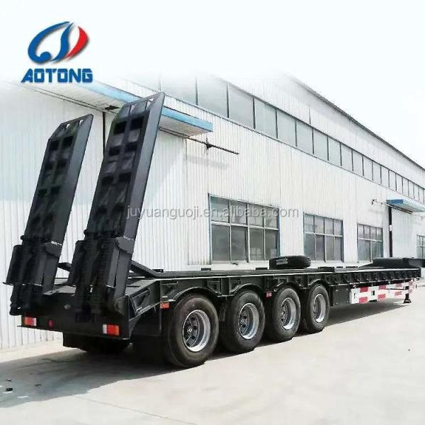 60 Tons Log Loader Lowboy Semi Trailer Manufactured by Ltd as Client's