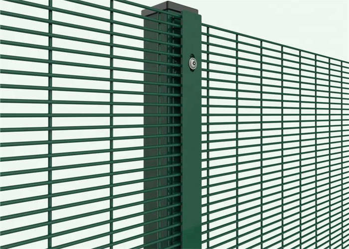 Welded 358 Anti Climb Mesh Powder Coated Anti Cut Fence 12.7mmX76.2mm