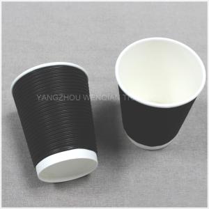 Wholesale 12oz Ripple Wall Coffee Paper Cup Custom Logo , Leak Proof Disposable Paper Cup For Hot Drink from china suppliers
