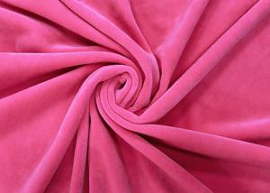 Wholesale 260GSM 92% Polyester Microfiber Elastic Velvet Fabric for Toys Home Textile Neon Pink from china suppliers