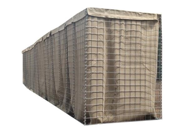Professional Sand Wall Hesco Barrier 3- 5 Mm Wire Diameter For Military