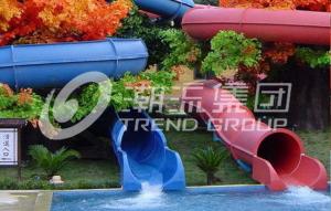 Wholesale Cool Holiday Spiral Water Slides Combination With Four Lanes for Outdoor Water Park from china suppliers