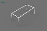 2 Shelves Open Space Office Workstation Designed for Home Office 60 inches