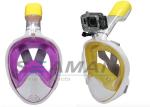 Dry and Fog Free Full Face Snorkel Mask with Gopro camera mount for Adults and