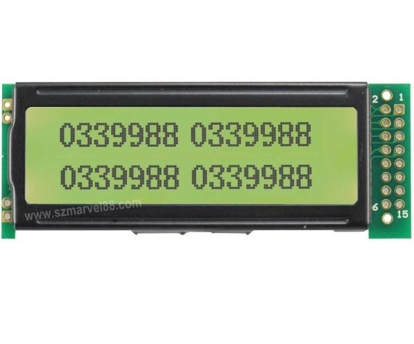 M12232C-Y5,12232 Graphics LCD Module, 122x32Display, STN yellow green,