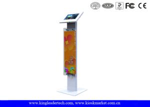 Wholesale Public Display Stands Anti Theft Ipad Kiosk Stand with Logo Panel , Rugged Metal from china suppliers