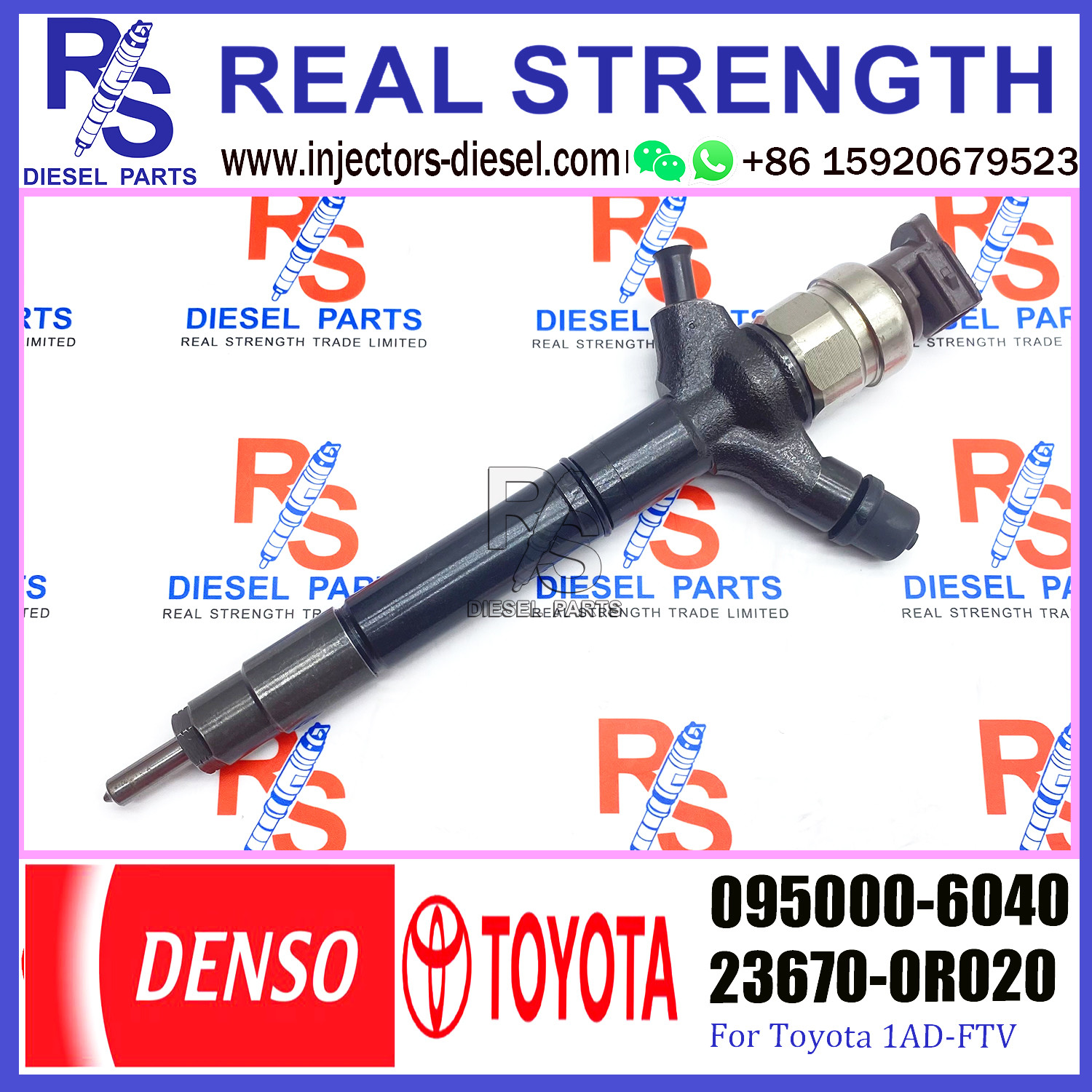 095000 6040 Auto Fuel Injector Replacement 095000-6040 For Toyota RAV4 2.2 2AD-FTV