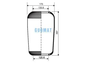 Wholesale 1R4U395260 Firestone Bus Air Spring Airtech 31277 For VOL-VO BUSS 3111277 from china suppliers